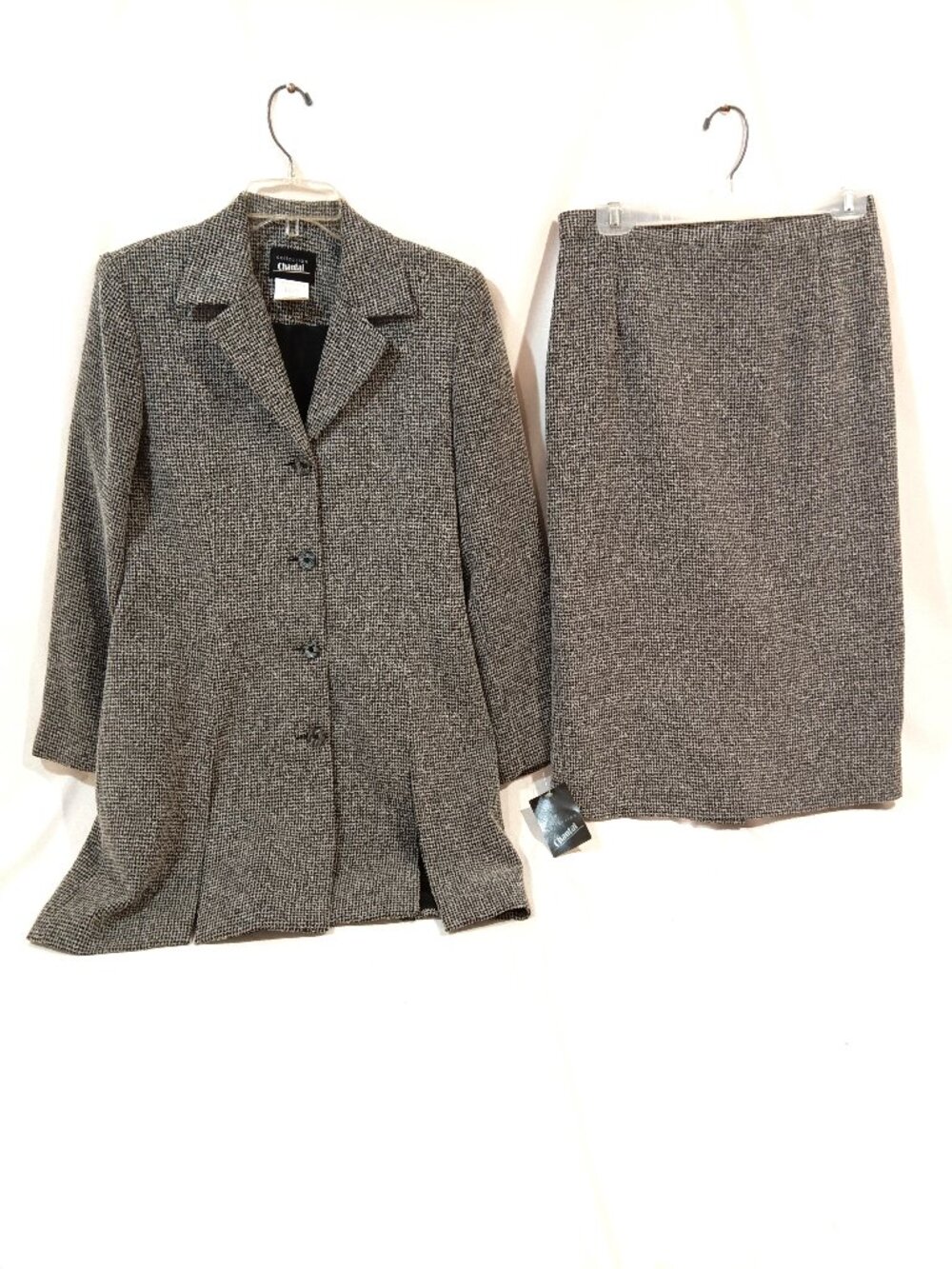 Chantal Skirt Suit Size 8 Fits M Vintage Women 2 Piece Outfit NWT Long Blazer
